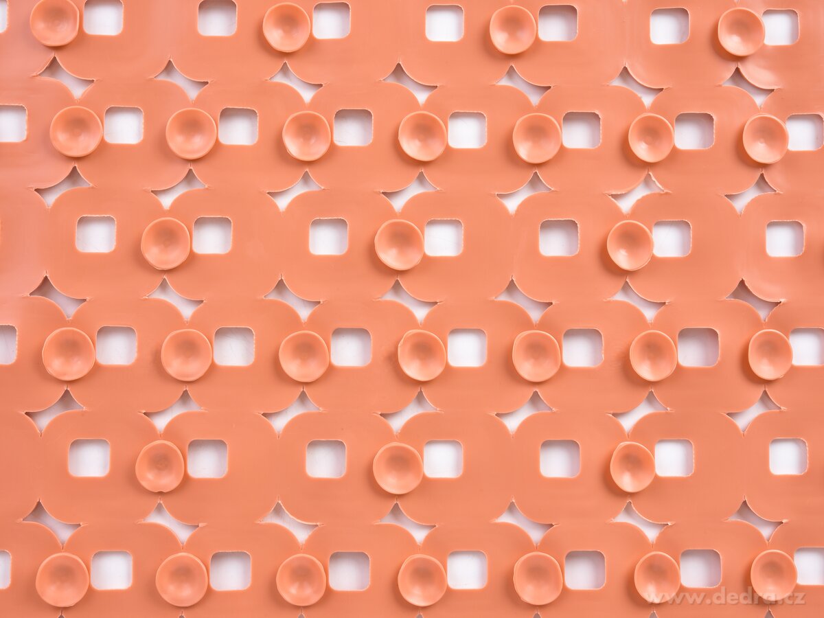 SPA, protiskluzová podložka do vany & sprchy, lososová, 70 × 39 cm – náhled 5 | Grand Móda