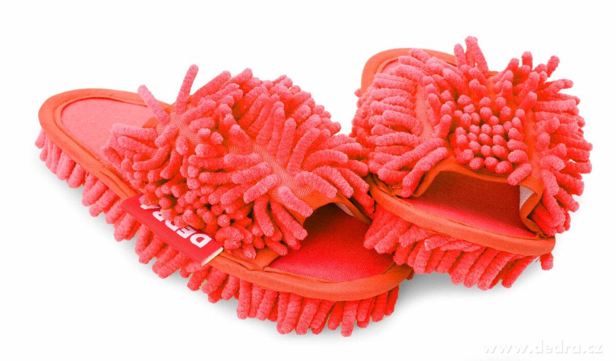 SAMOCHODKY® úklidové botky červené, velikost 33–37, délka 23, 5 cm – náhled 4 | Grand Móda