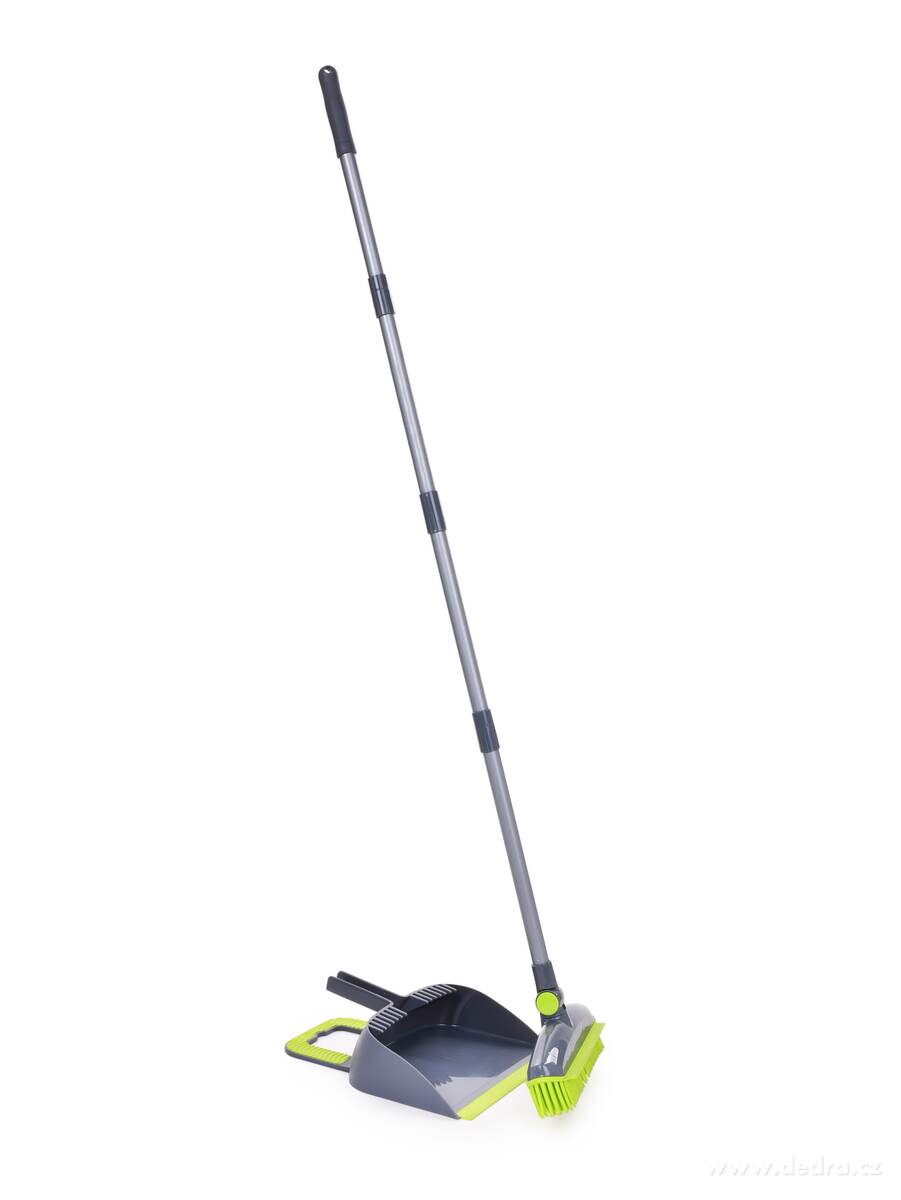 STĚRKOSMETÁK® 5v1, teleskopický smeták se silikonovými štětinami, stěrkou a nášlapnou lopatkou – náhled 4 | Grand Móda