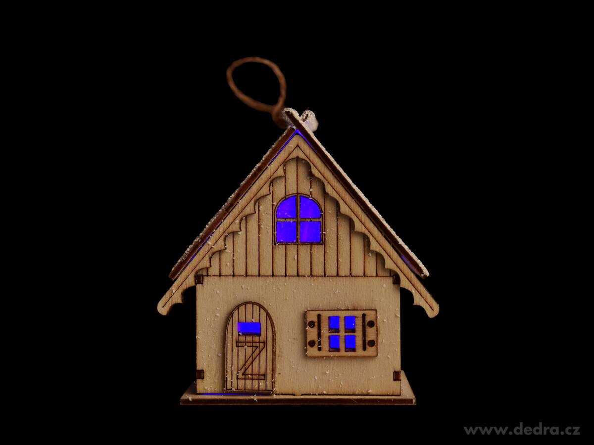 LED SVÍTICÍ DOMEK, závěsná dekorace s proměnlivým osvětlením, 10 cm – náhled 5 | Grand Móda