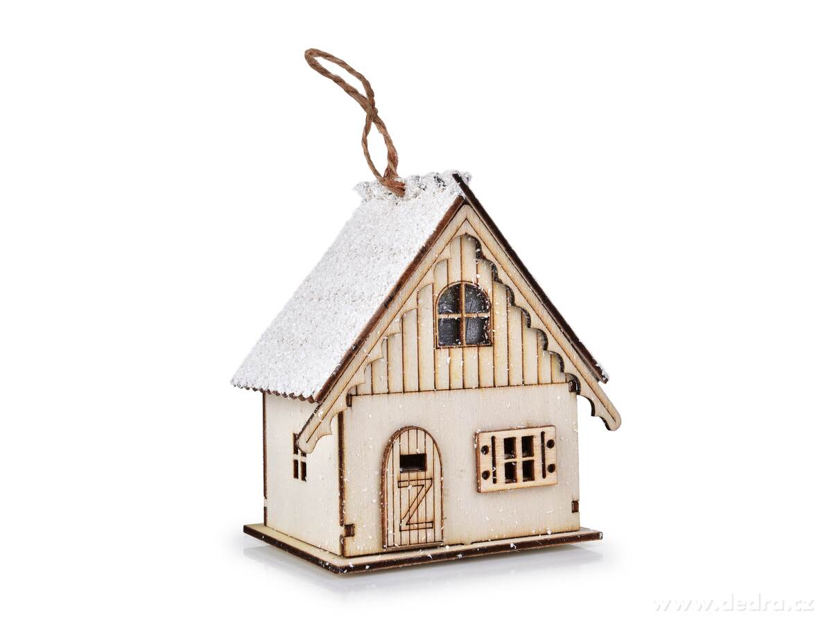 LED SVÍTICÍ DOMEK, závěsná dekorace s proměnlivým osvětlením, 10 cm – náhled 6 | Grand Móda