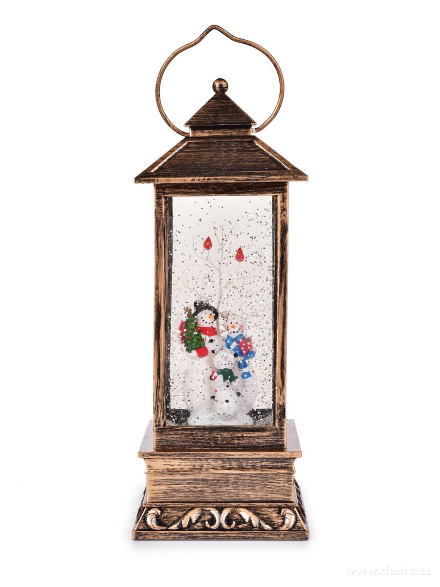 30 cm svítící LED lucerna s poletujícími třpytkami – náhled 2 | Grand Móda