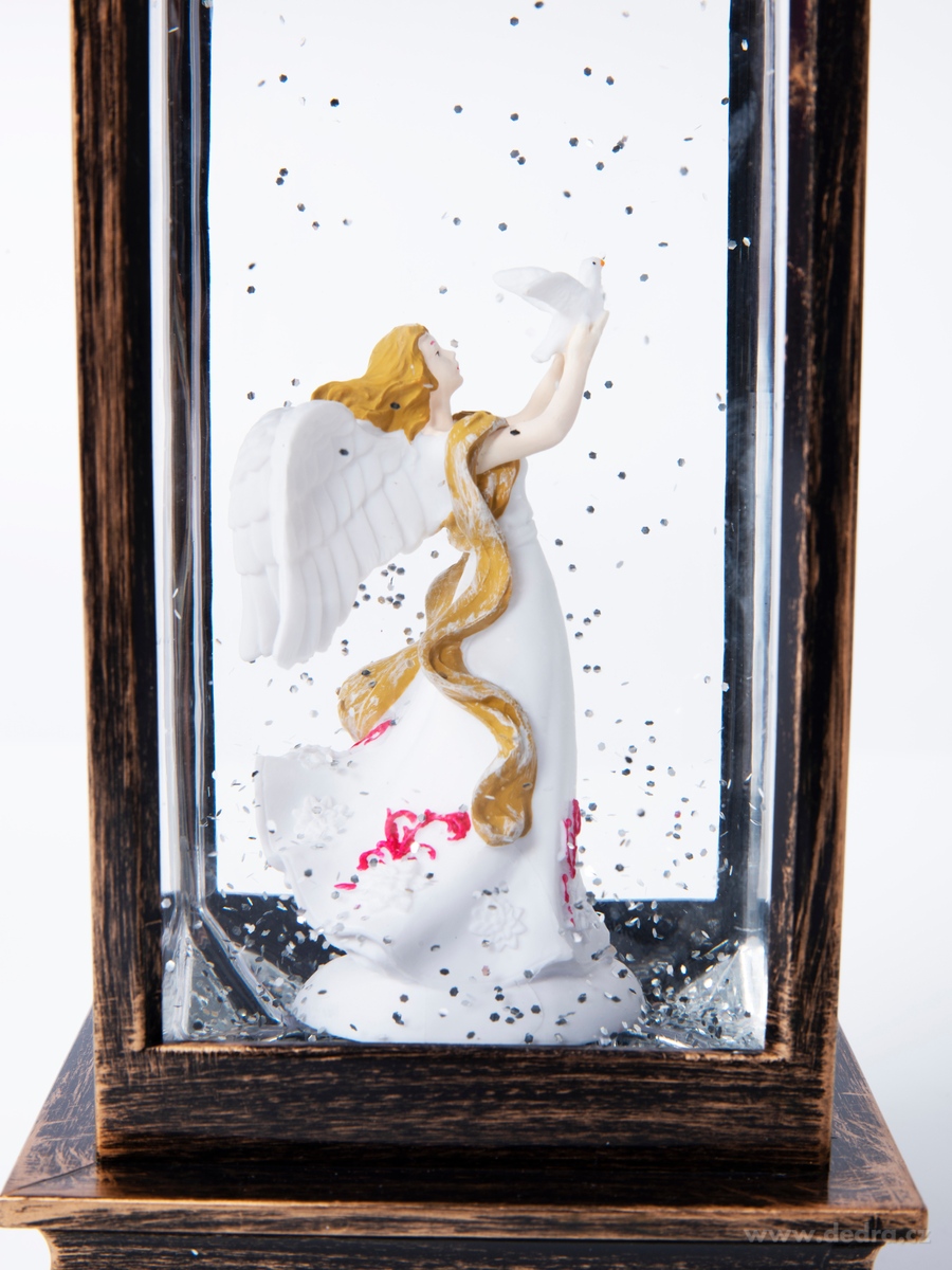 30 cm svítící LED lucerna, s poletujícími třpytkami – náhled 5 | Grand Móda