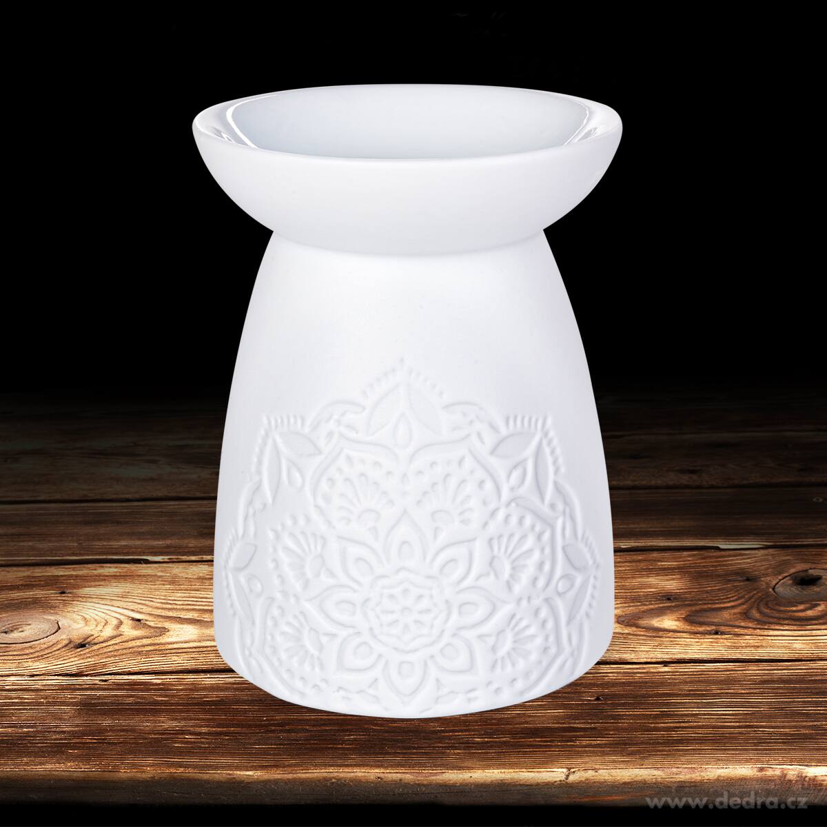 Keramická aromalampa s embosovaným vzorem – náhled 2 | Grand Móda