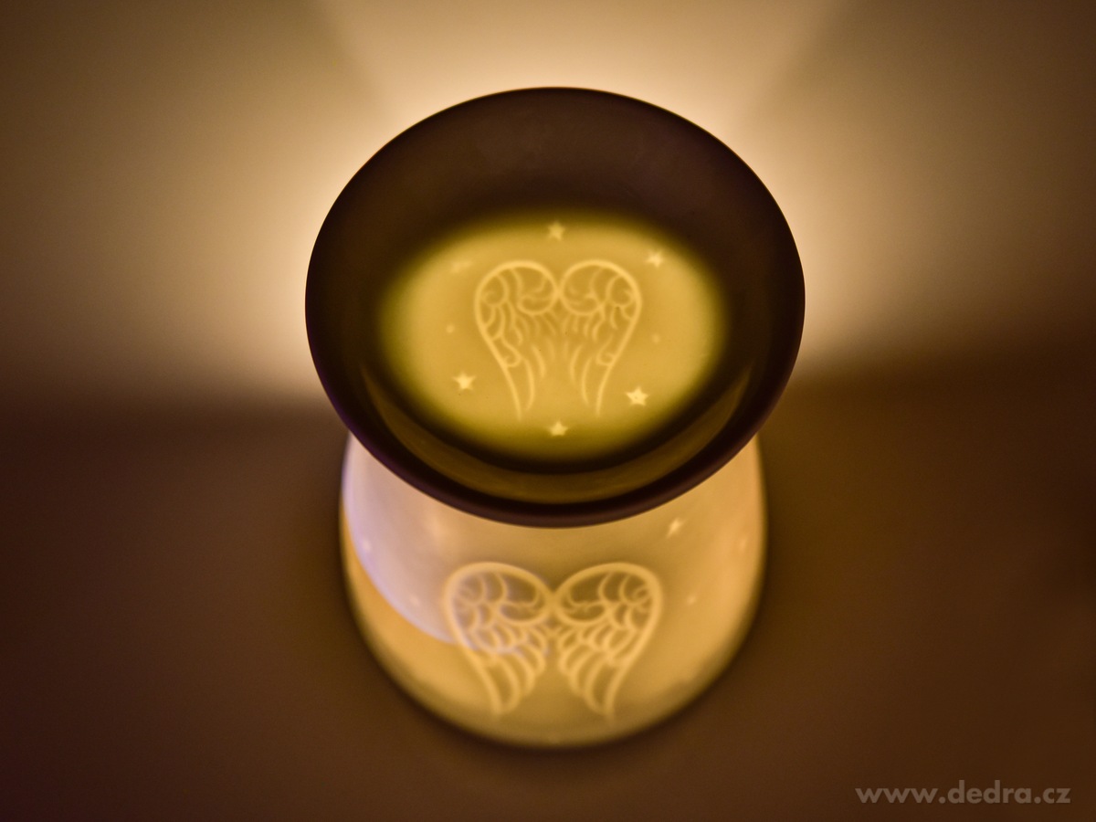 Keramická aromalampa s embosovaným vzorem – náhled 3 | Grand Móda