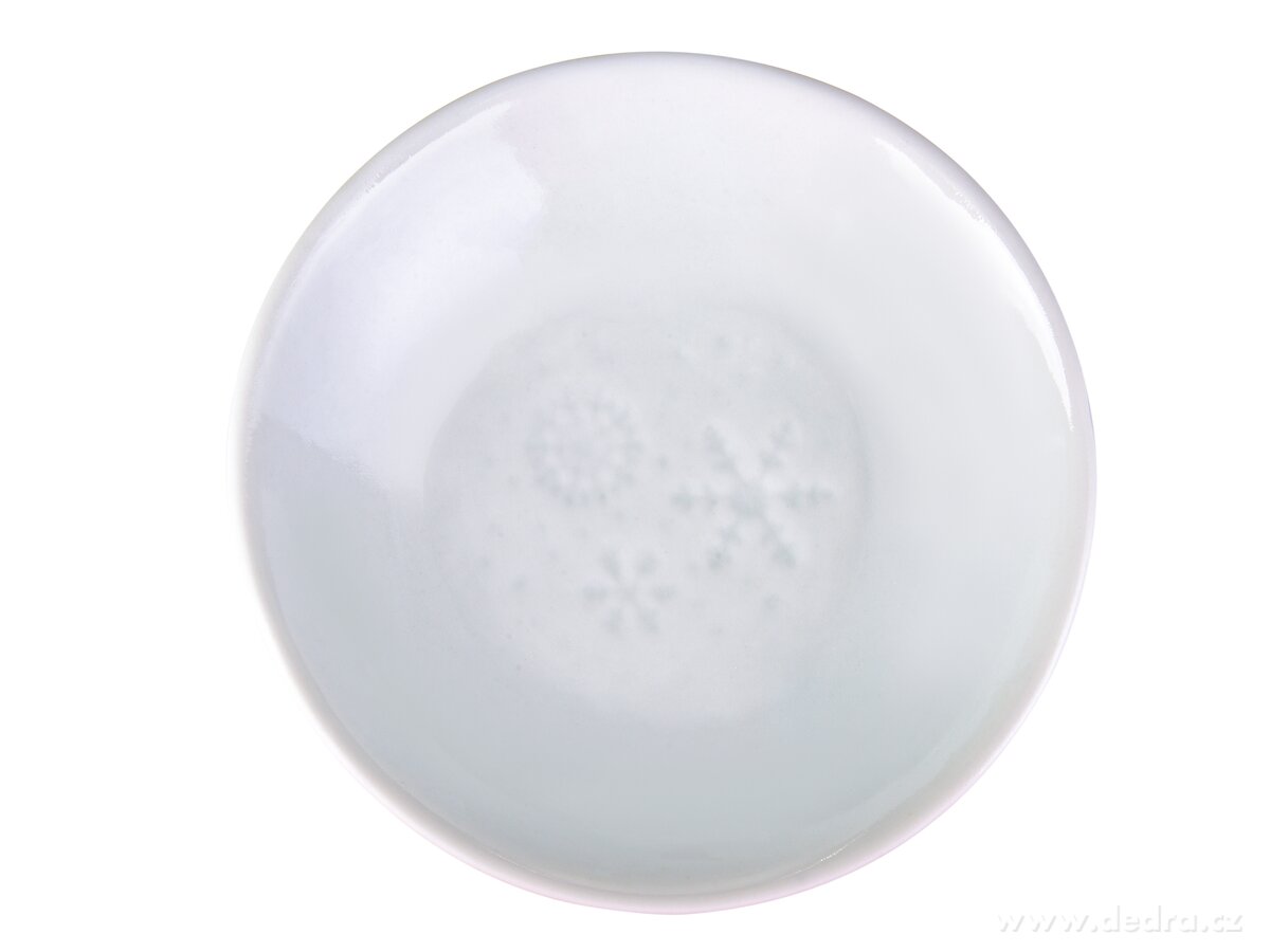 GLACIA, Aromalampa s embosovaným motivem vloček, matná bílá keramika – náhled 5 | Grand Móda