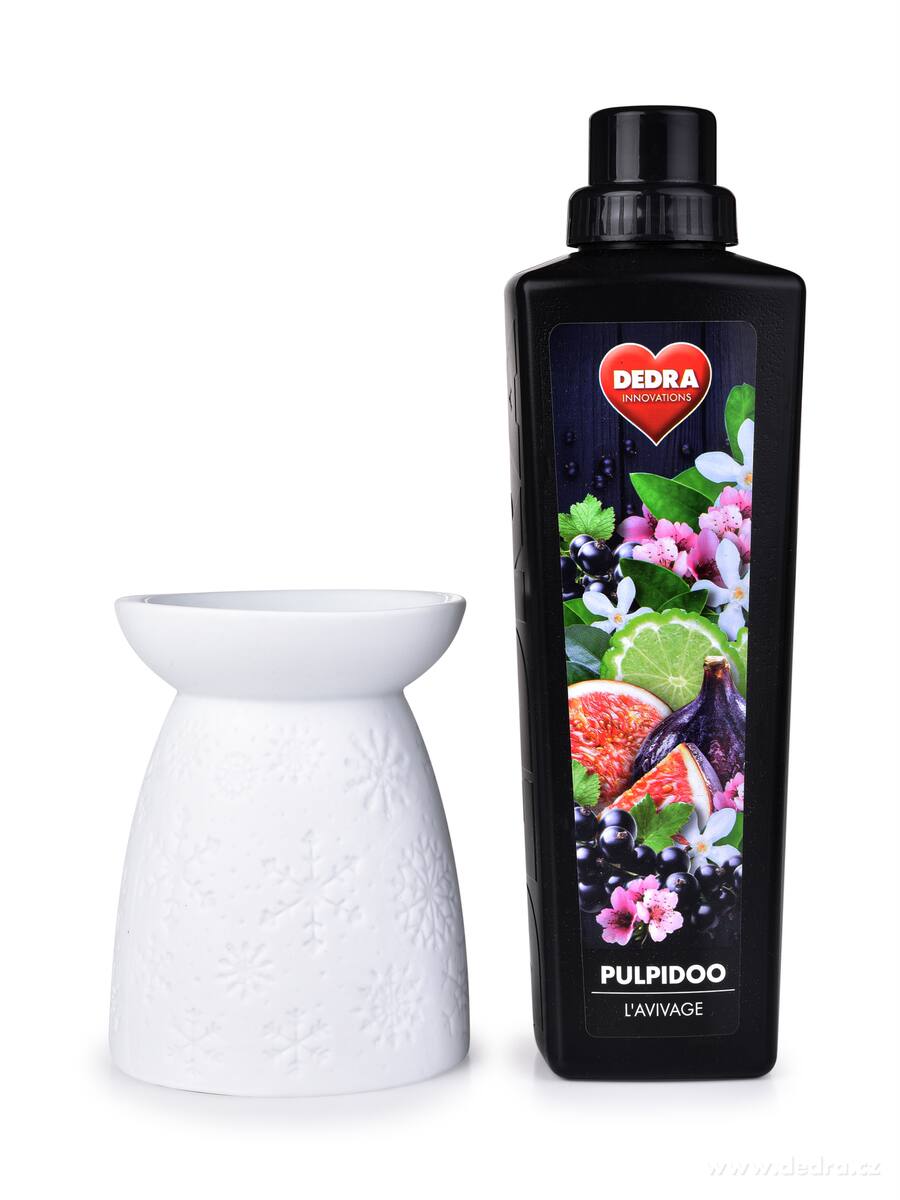 GLACIA, Aromalampa s embosovaným motivem vloček, matná bílá keramika – náhled 6 | Grand Móda