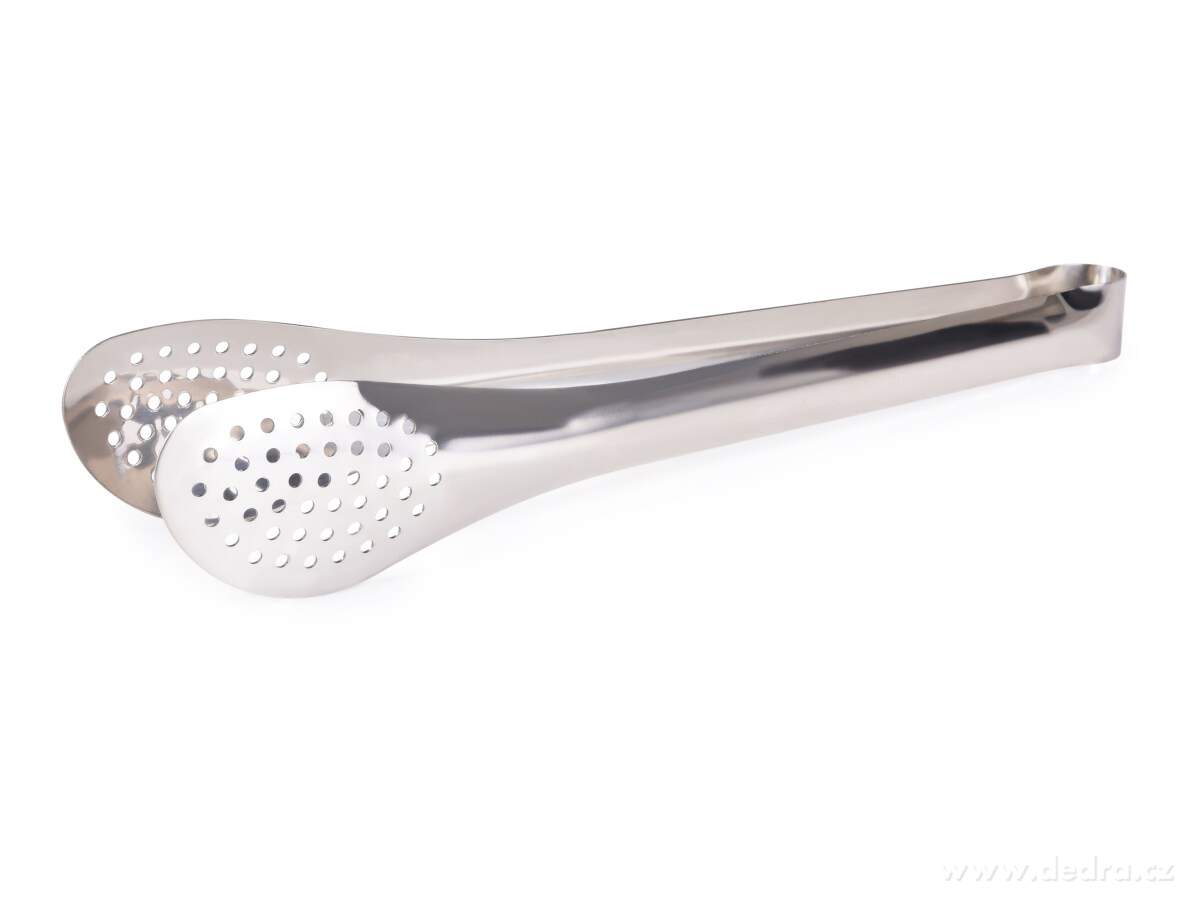 CHEF, nerezové děrované kuchyňské kleště, 29 cm