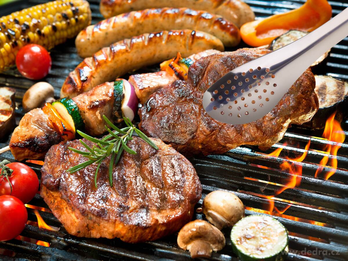 CHEF, nerezové děrované kuchyňské kleště, 29 cm – náhled 3 | Grand Móda