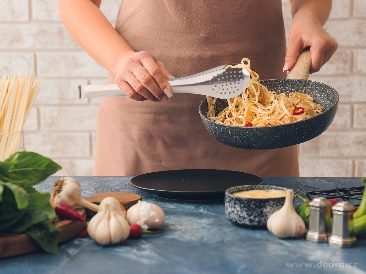 CHEF, nerezové děrované kuchyňské kleště, 29 cm – náhled 4 | Grand Móda