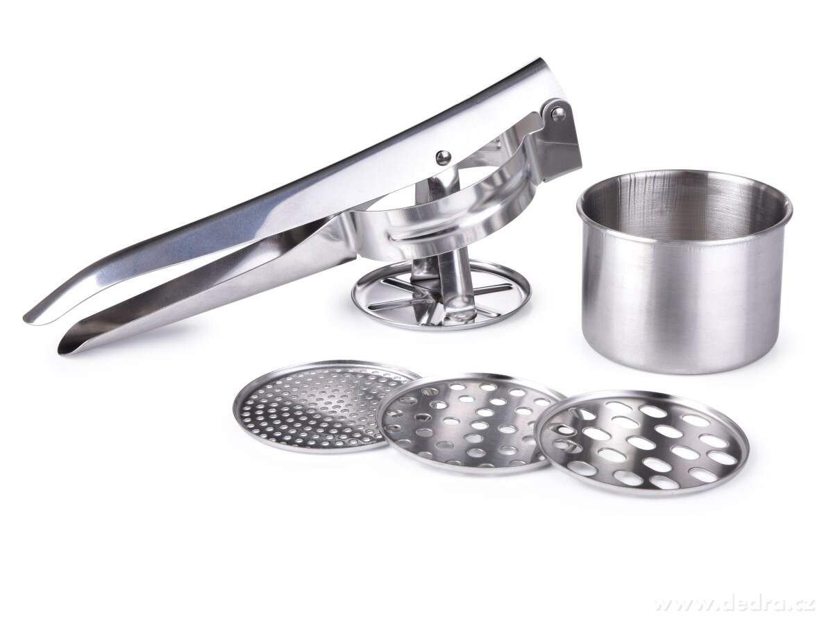 CHEF, 3v1 masivní nerezový univerzální lis na brambory, pyré a zavářky – náhled 2 | Grand Móda