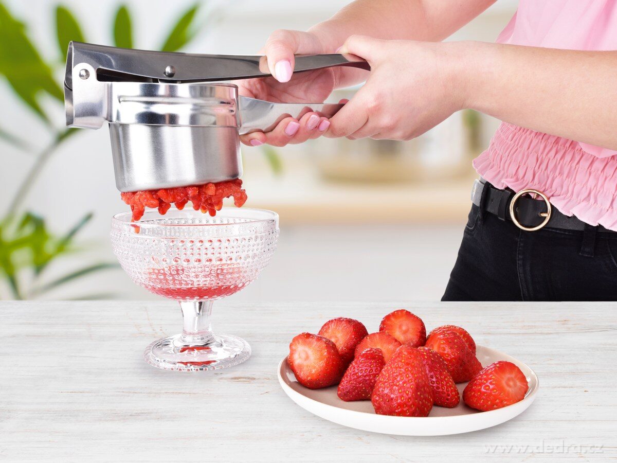 CHEF, 3v1 masivní nerezový univerzální lis na brambory, pyré a zavářky – náhled 3 | Grand Móda