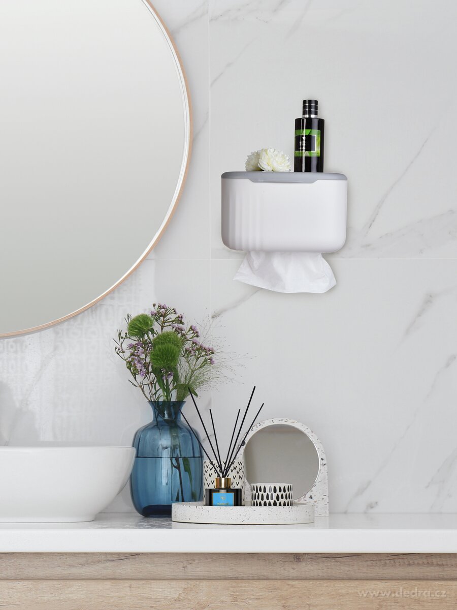 PRAKTIK, skříňka na kapesníky & ubrousky, organizér s možností zavěšení, 21 × 13 × 13 cm – náhled 3 | Grand Móda