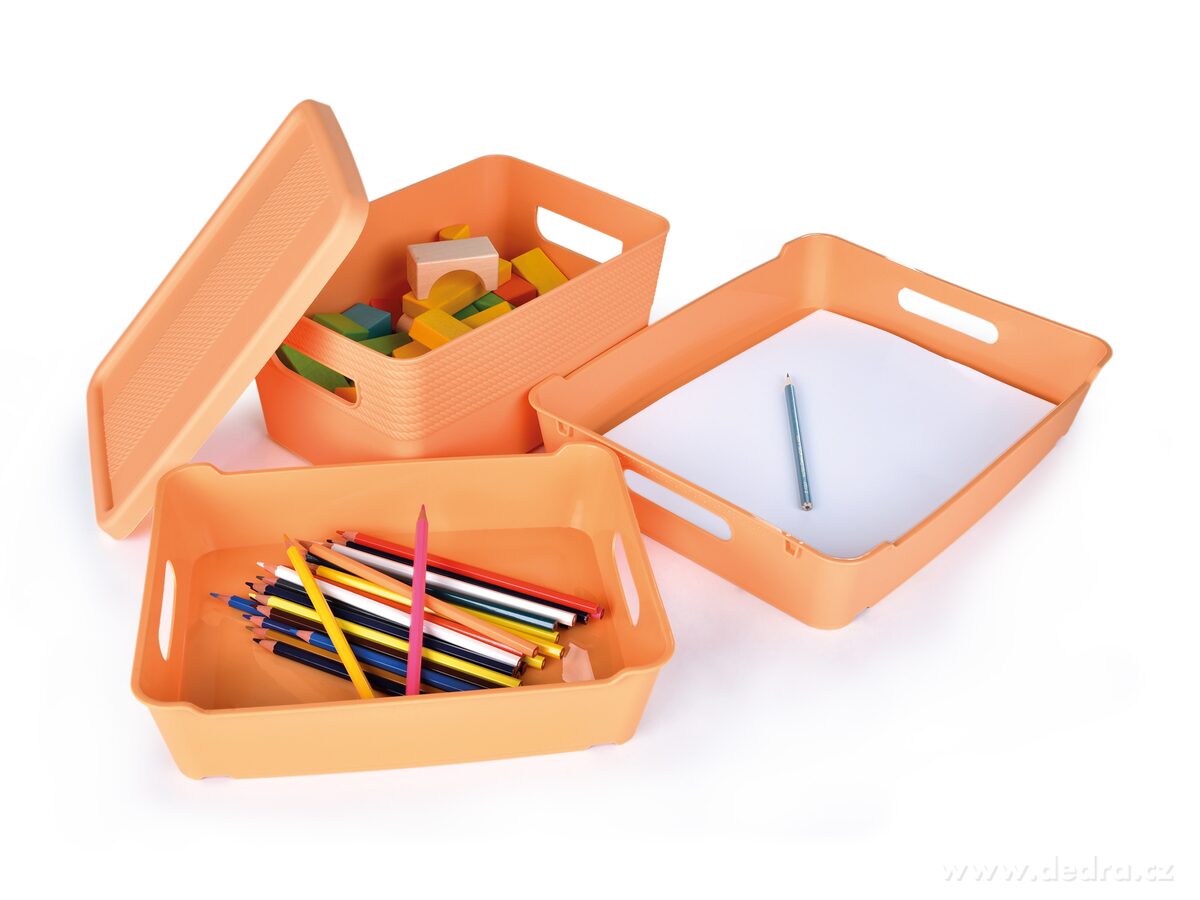 PRAKTIK, úložný box s víkem, 27, 5 cm – náhled 4 | Grand Móda