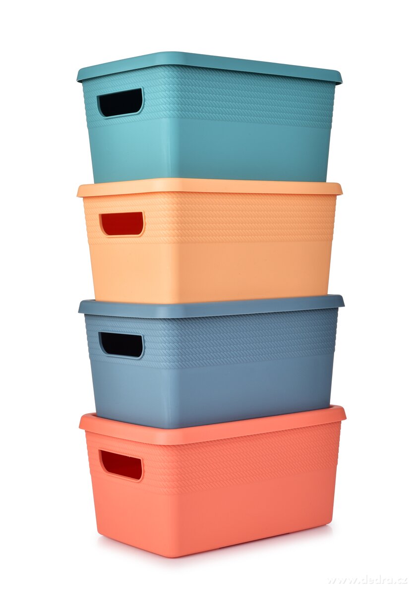 PRAKTIK, úložný box s víkem, 27, 5 cm – náhled 6 | Grand Móda