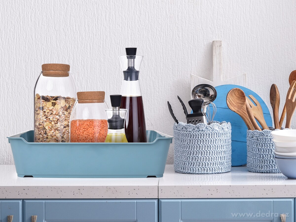 PRAKTIK, plastový tác/podnos s úchyty po stranách, 28 cm – náhled 3 | Grand Móda