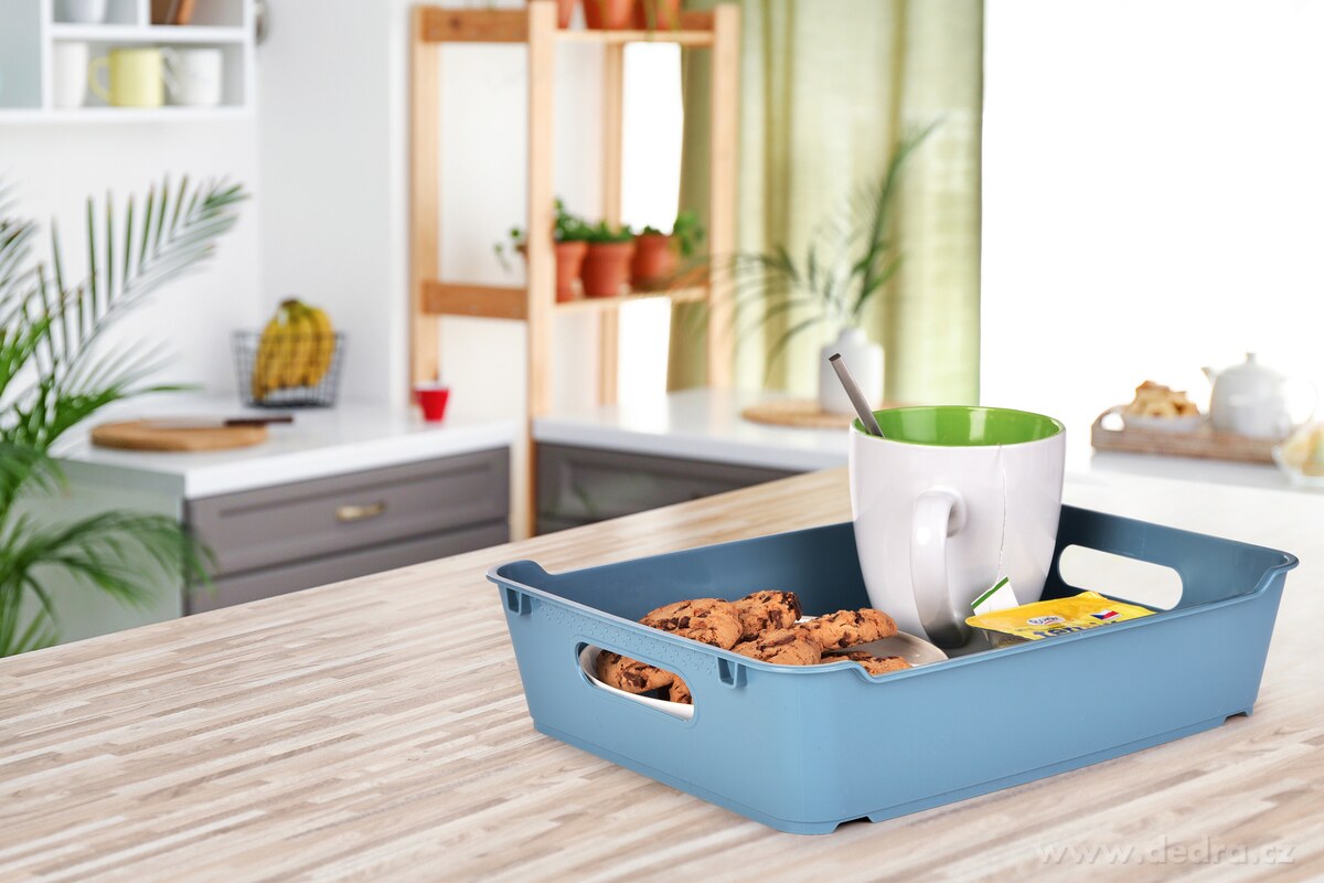 PRAKTIK, plastový tác/podnos s úchyty po stranách, 28 cm – náhled 5 | Grand Móda