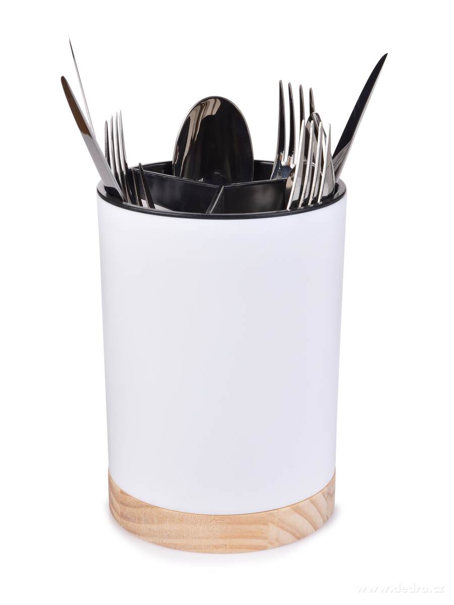 PRAKTIK, stojan & odkapávač na kuchyňské náčiní a příbory, ⌀12 × v 16, 5 cm