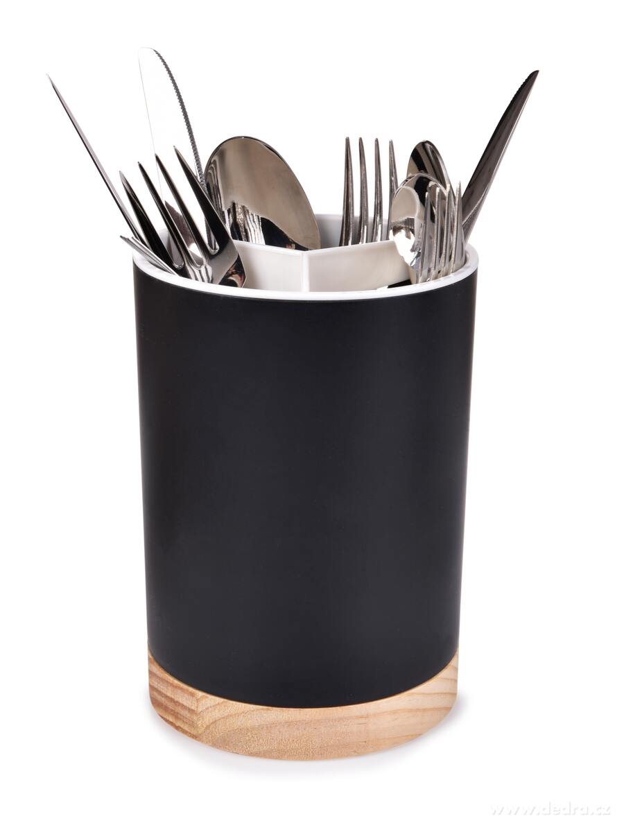 PRAKTIK, stojan & odkapávač na kuchyňské náčiní a příbory, ⌀12 × v 16, 5 cm