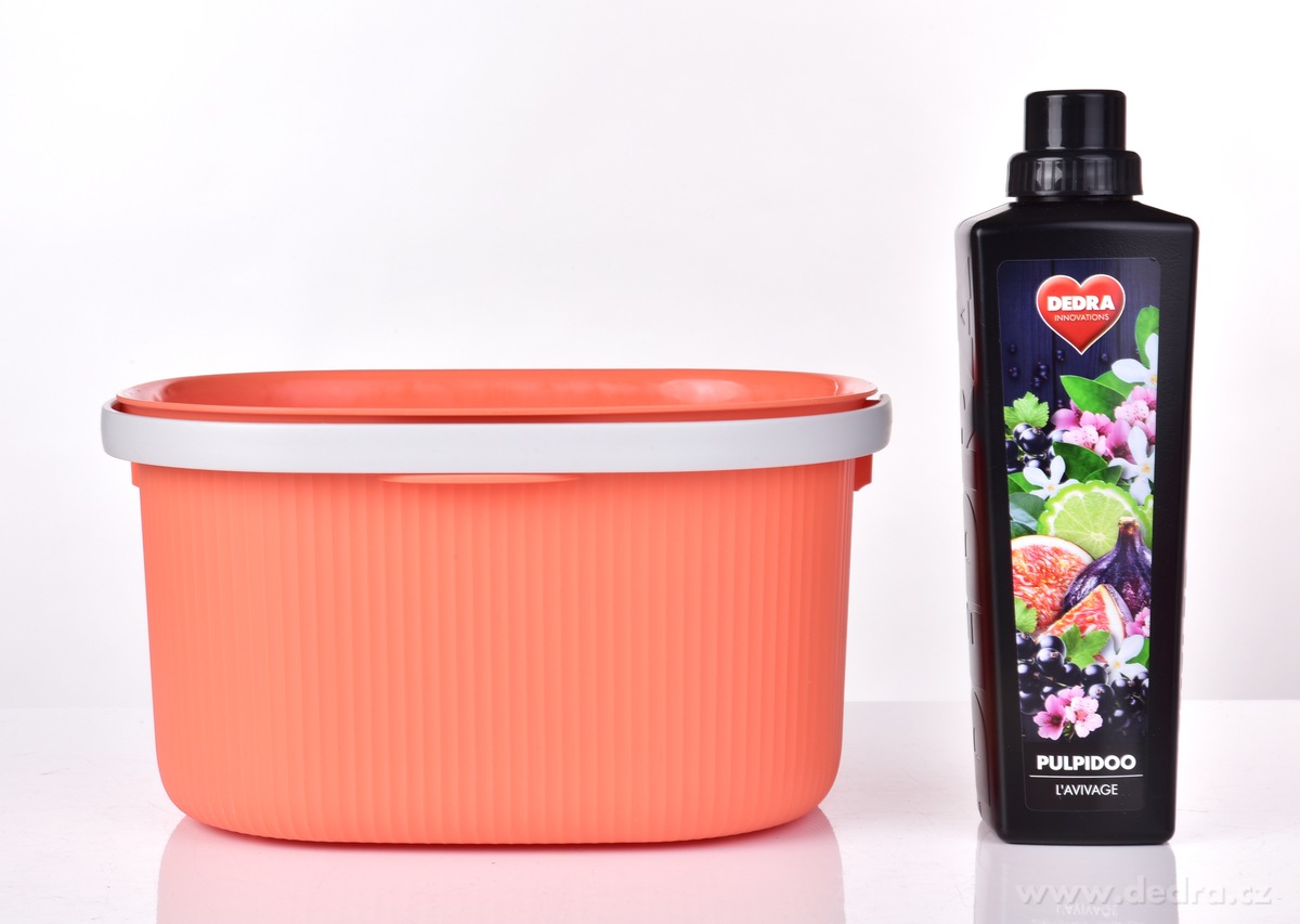 PRAKTIK, 6 L oválný plastový kbelík s madlem na přenášení, lososový – náhled 5 | Grand Móda