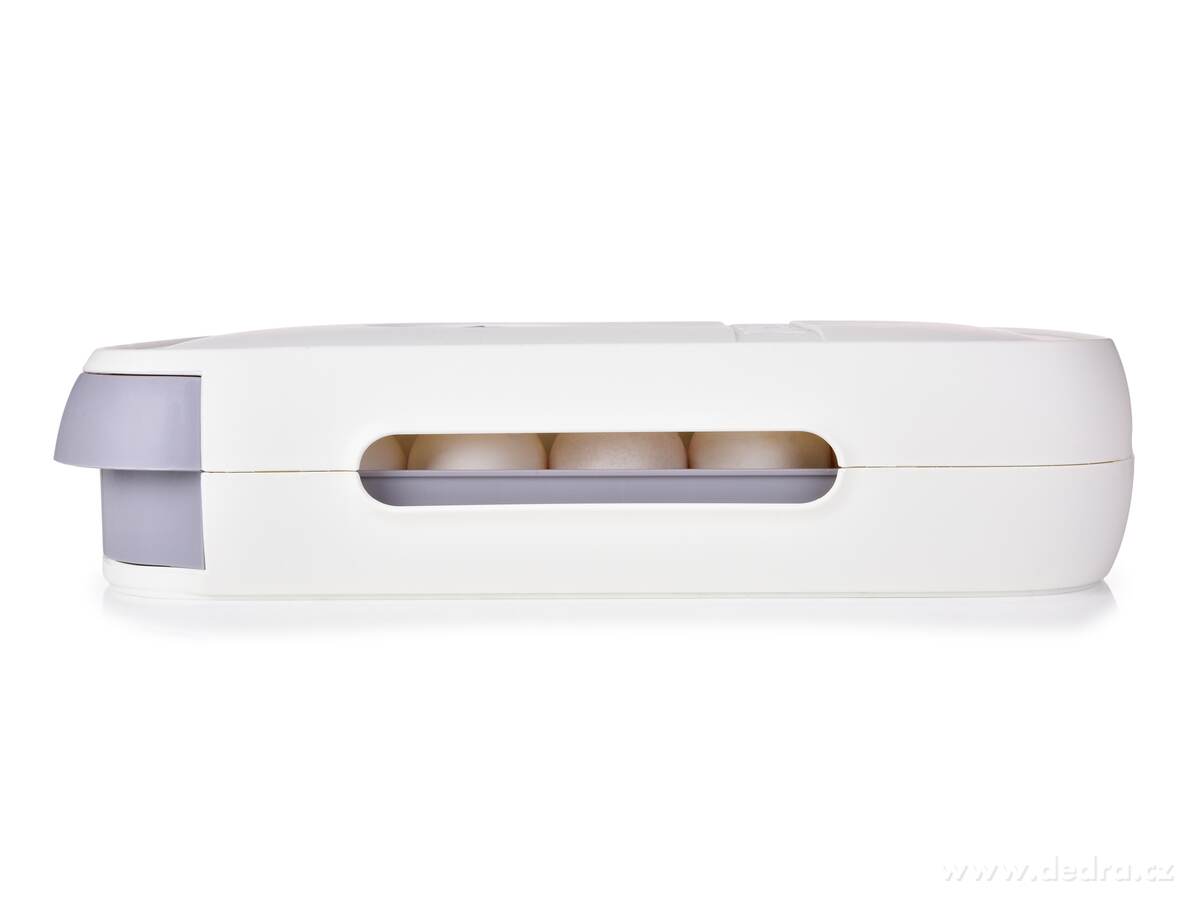 EGGY, samospádový box na vajíčka 18 ks, stohovatelný výsuvný zásobník s cirkulací vzduchu – náhled 5 | Grand Móda
