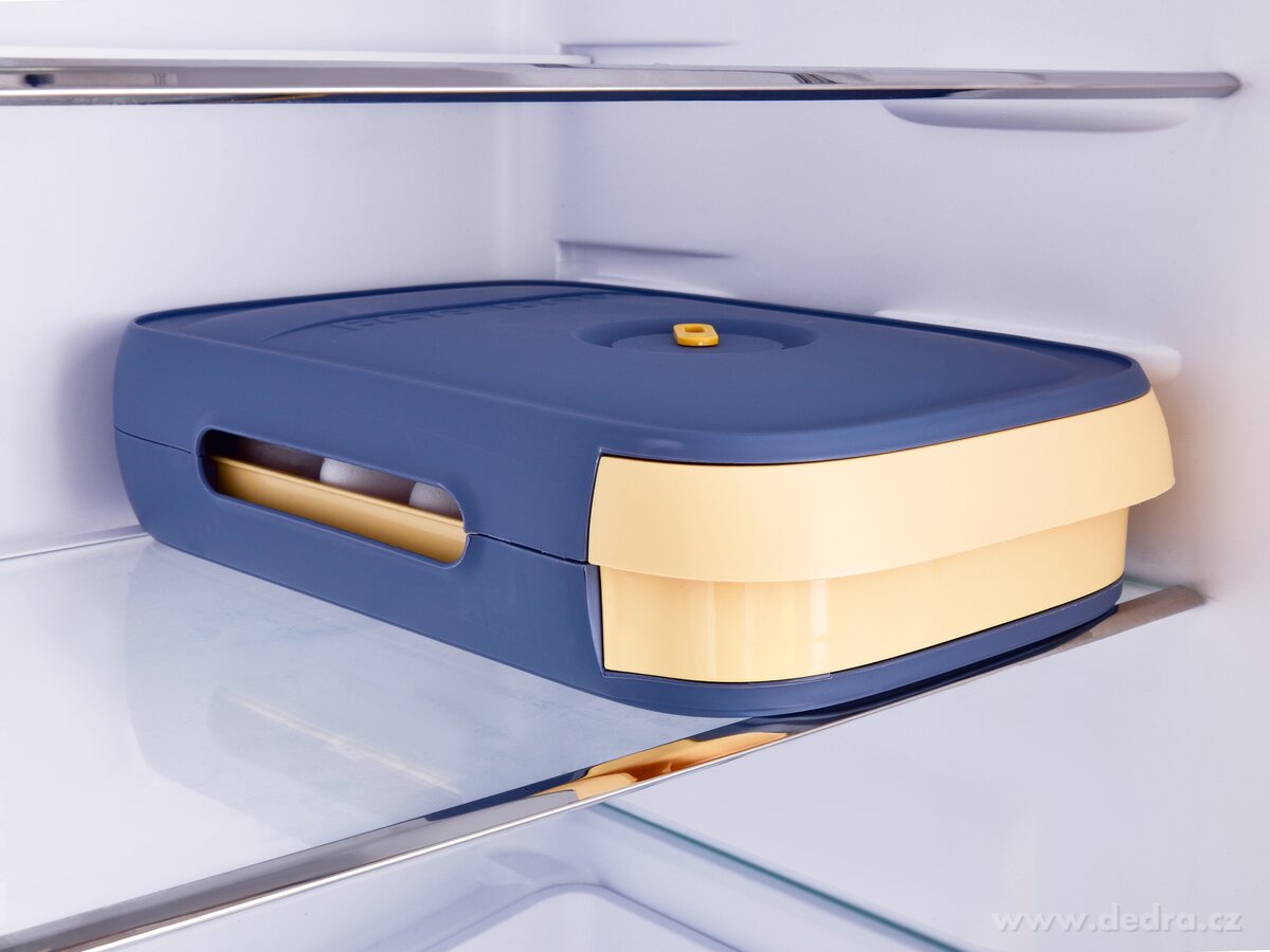 EGGY, samospádový box na vajíčka 18 ks, stohovatelný výsuvný zásobník s cirkulací vzduchu – náhled 3 | Grand Móda