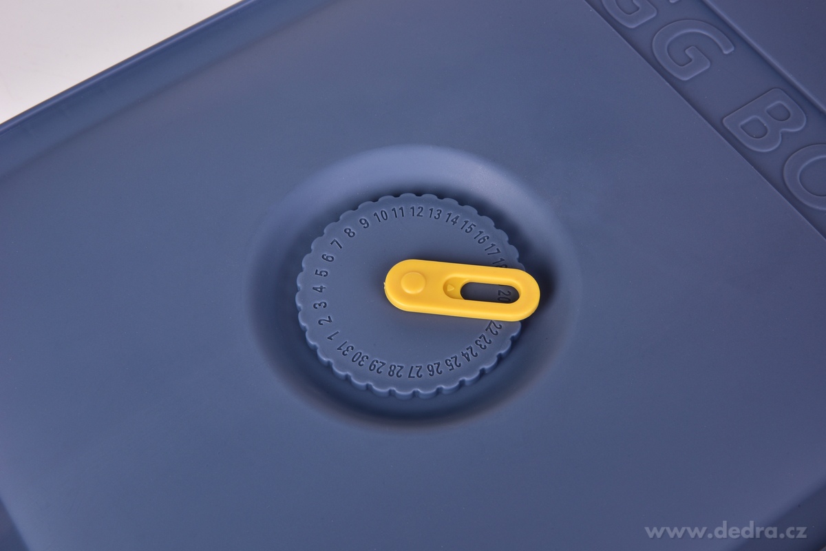 EGGY, samospádový box na vajíčka 18 ks, stohovatelný výsuvný zásobník s cirkulací vzduchu – náhled 6 | Grand Móda