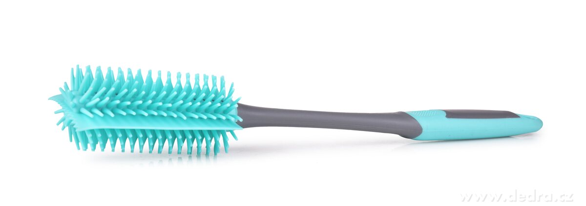 GoEco®, Silikonová stěrka na lahve a vázy 2v1, pružná hlava, snadné čištění, mintová | Kartáče | Grand Móda