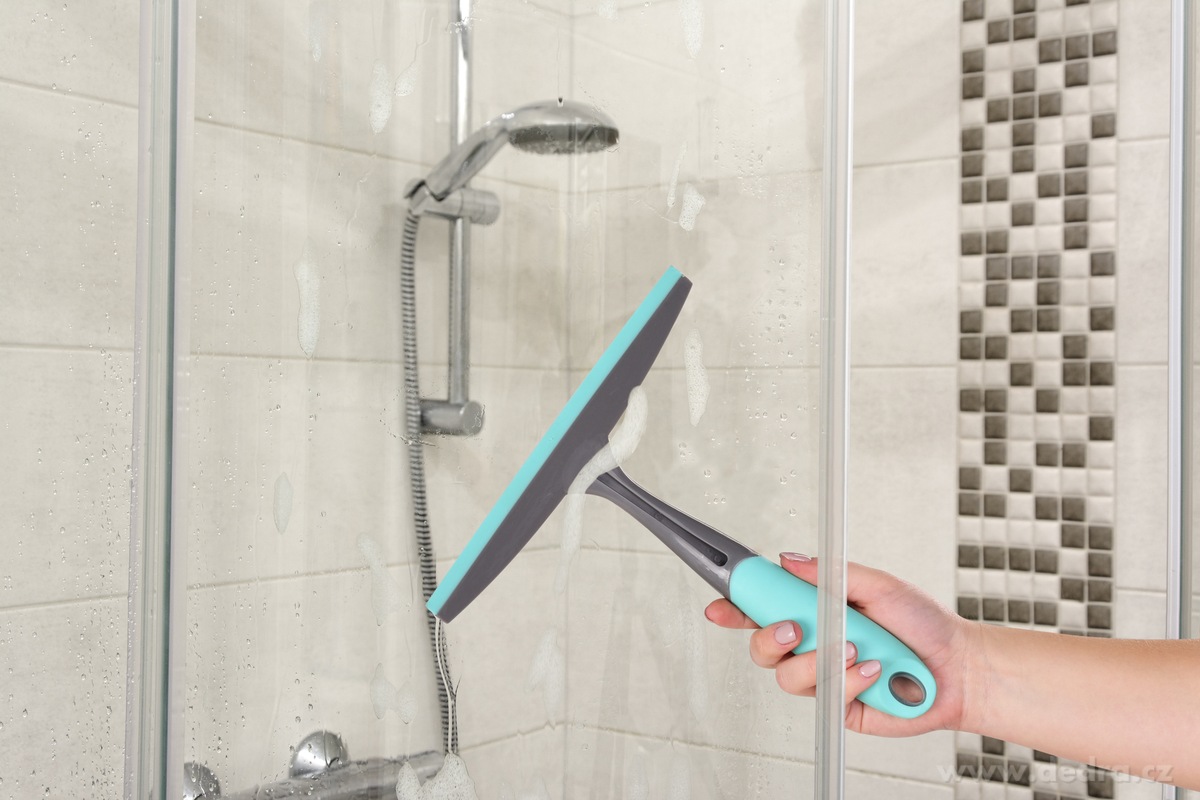 Stěrka na okna, skla a zrcadla, s protiskluzovou rukojetí, "doživotní" GoEco® – náhled 3 | Grand Móda