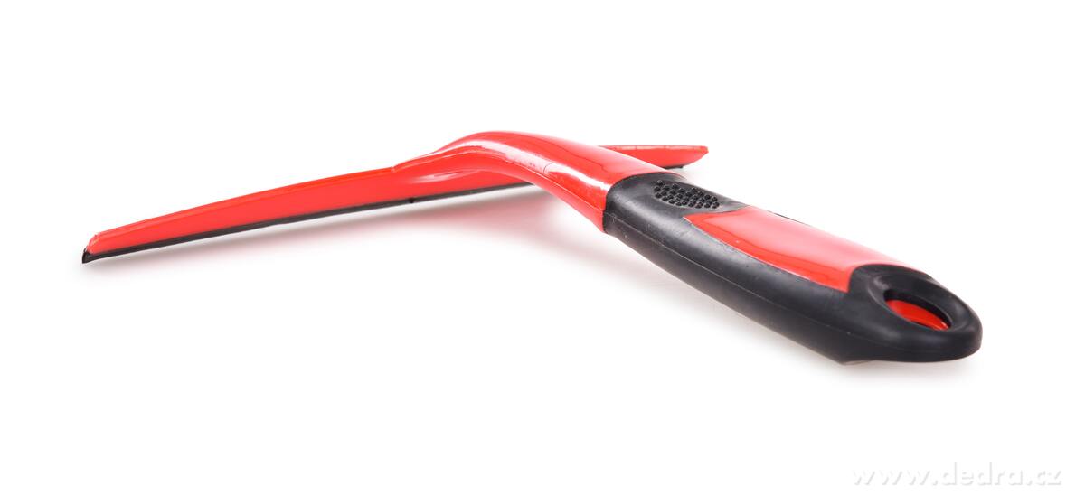 GoEco®, Stěrka na okna, skla & zrcadla 22 cm, protiskluzová rukojeť, červená – náhled 3 | Grand Móda