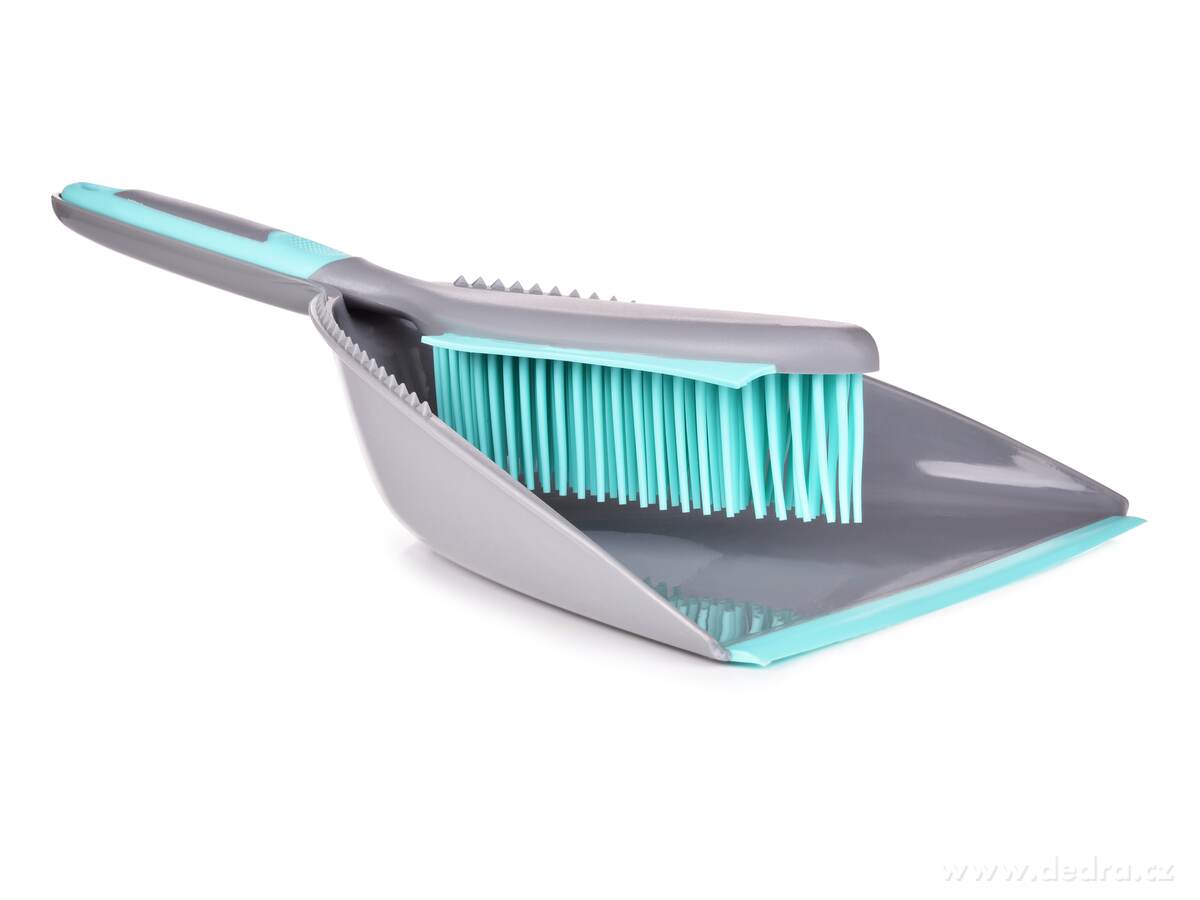 GoEco®, Smetáček a lopatka se silikonovými štětinami, 34 cm, dlouhá životnost & snadná údržba, mintový – náhled 2 | Grand Móda