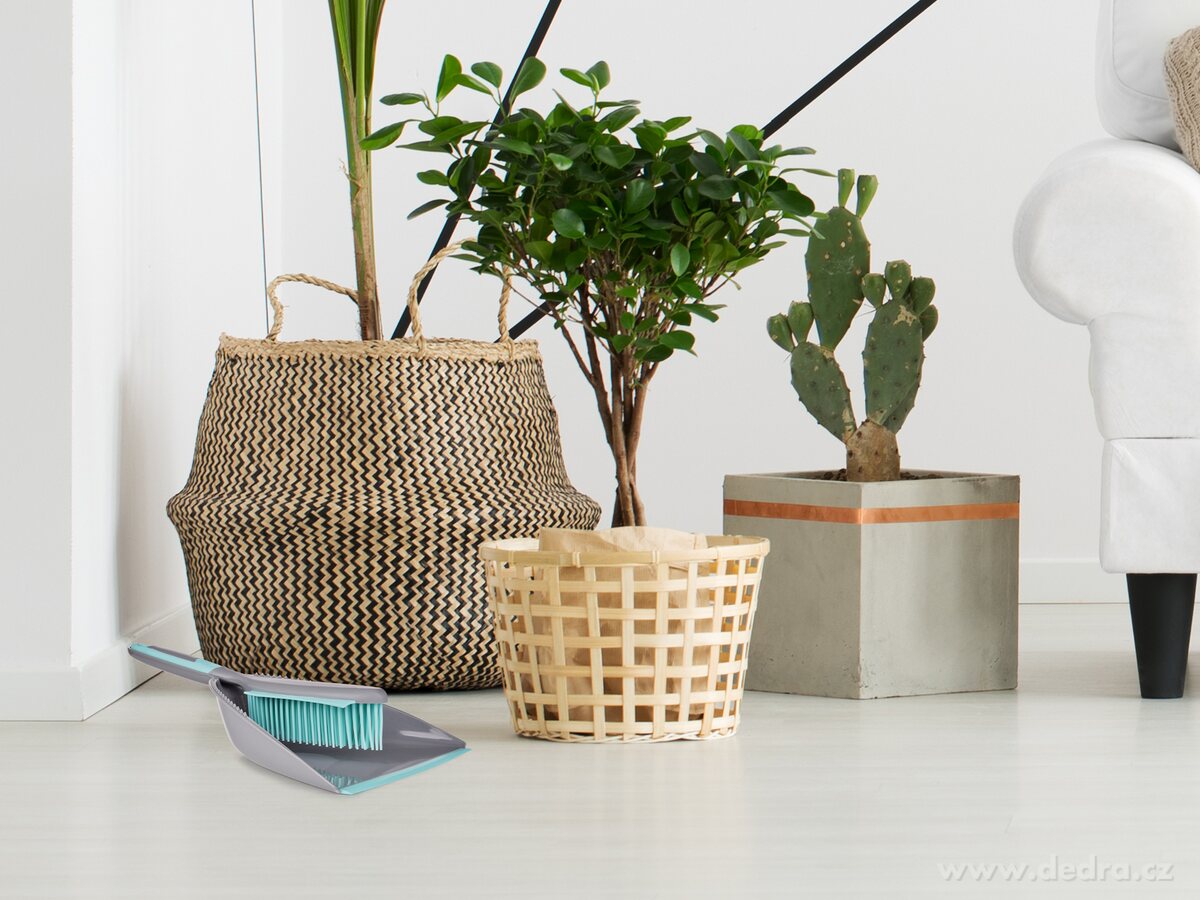 GoEco®, Smetáček a lopatka se silikonovými štětinami, 34 cm, dlouhá životnost & snadná údržba, mintový – náhled 3 | Grand Móda