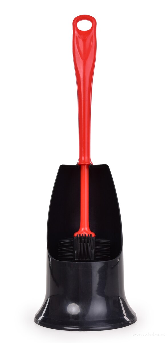 GoEco®, Silikonová kulatá WC štětka 41 cm, doživotní & snadno omyvatelná, červená – náhled 2 | Grand Móda