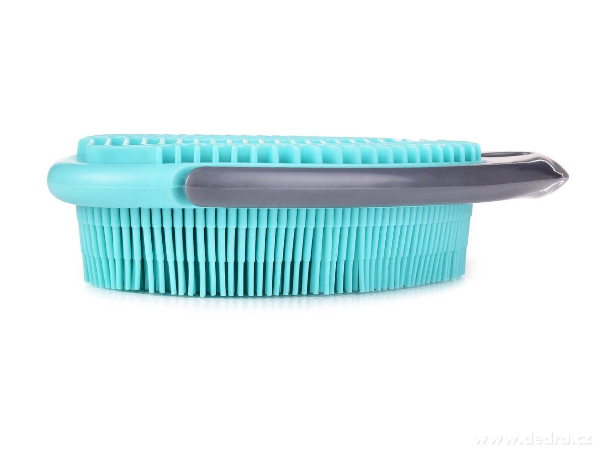 GoEco®, Oboustranný silikonový kartáč na chlupy, praní a úklid, 17 cm, mintový – náhled 5 | Grand Móda