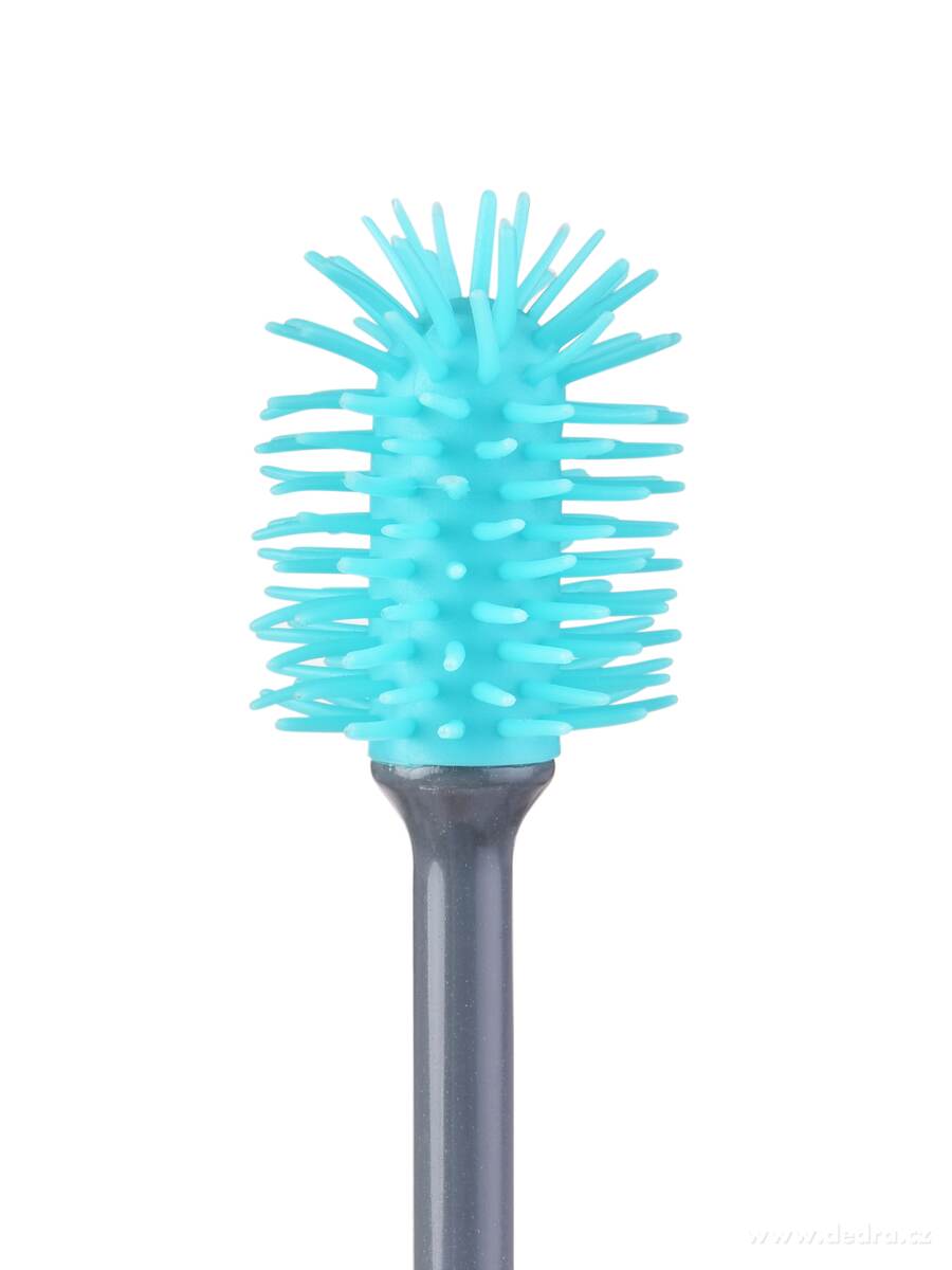 GoEco®, Doživotní kartáč na lahve a vázy, Silikonové štětiny, pružná hlava, mintový – náhled 5 | Grand Móda