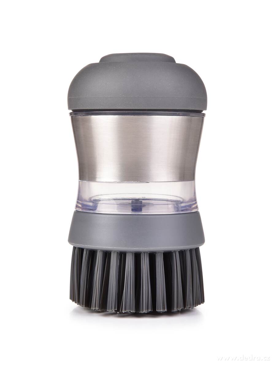 PĚNOKARTÁČ, kartáč s dávkovačem prostředku, na připálené hrnce & pekáče, 50 ml