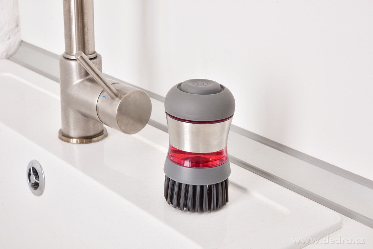 PĚNOKARTÁČ, kartáč s dávkovačem prostředku, na připálené hrnce & pekáče, 50 ml – náhled 5 | Grand Móda