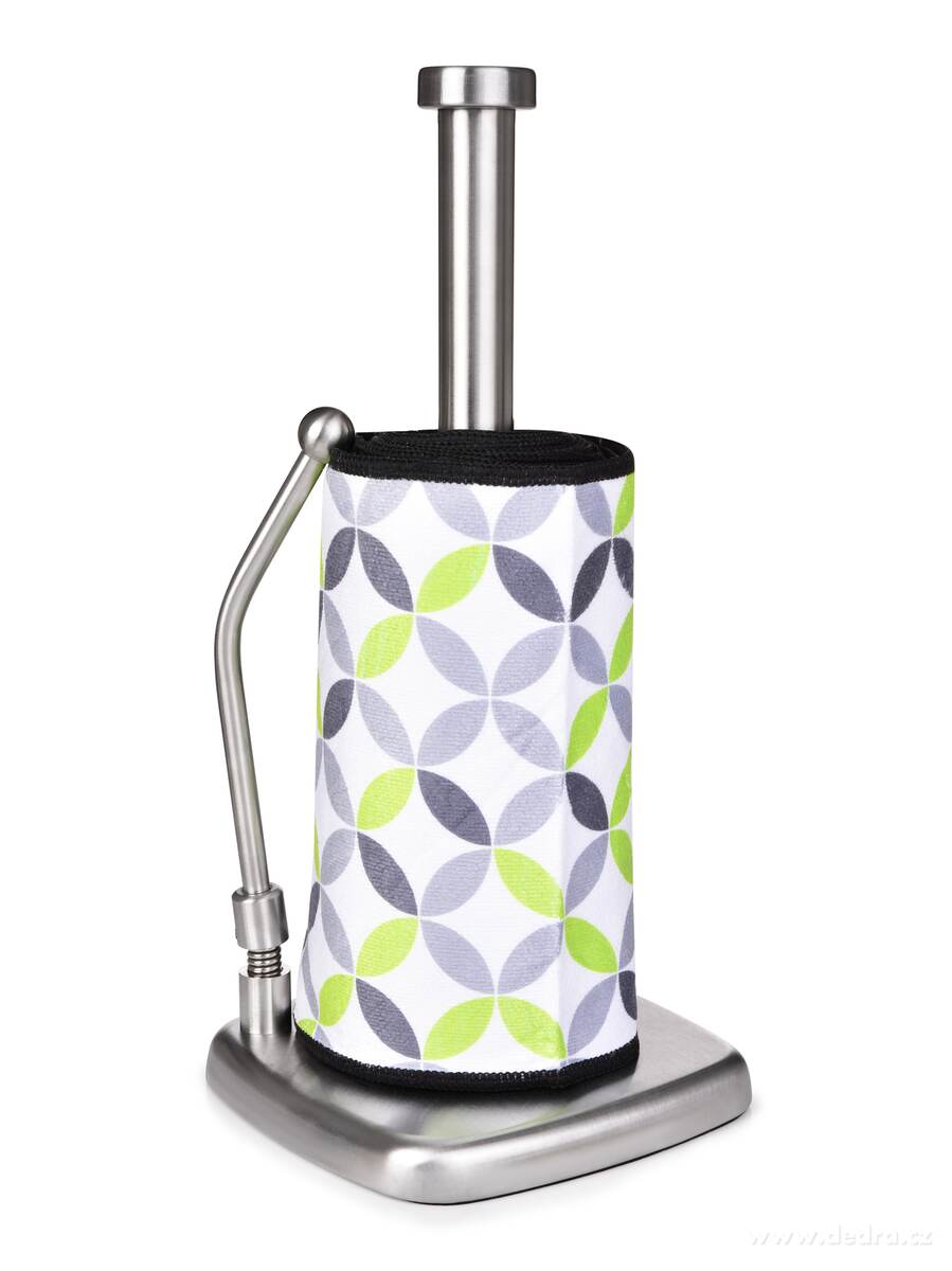 UTĚRKODRŽÁK, Masivní nerezový stojan na kuchyňské utěrky s přítlačným ramenem