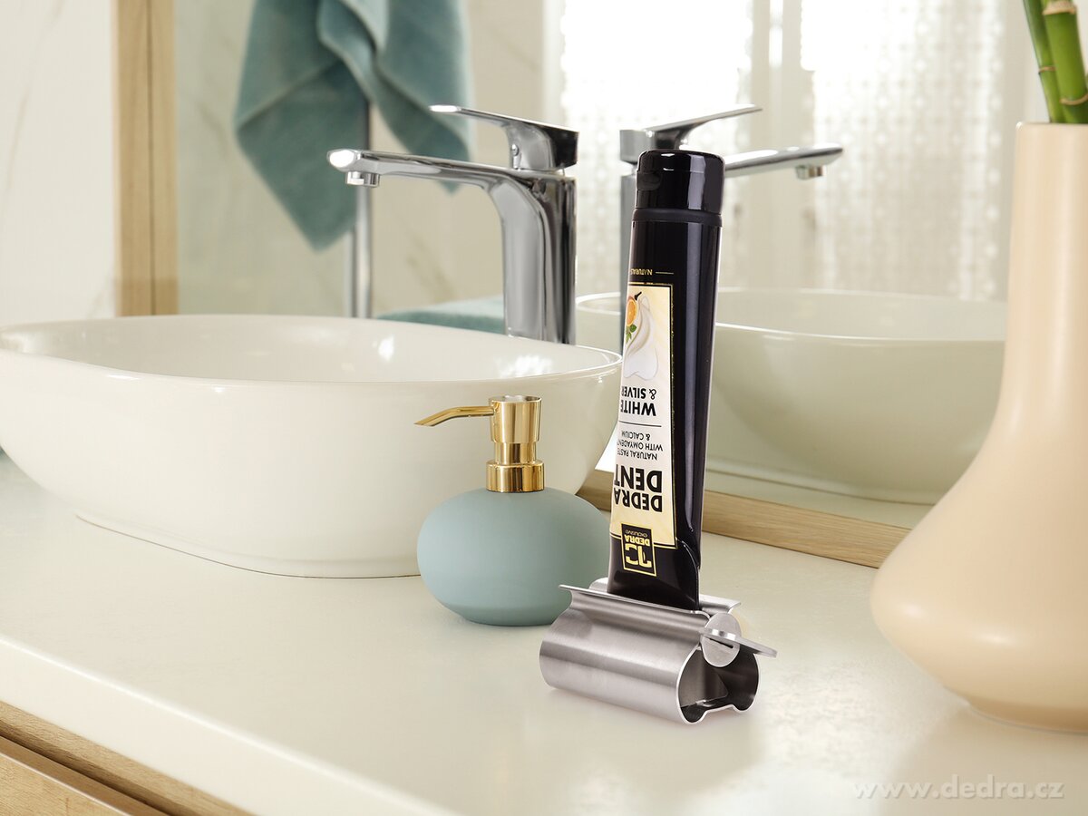 TUBOTLAČKA, Vytlačovací stojan na pasty a krémy, masivní nerezové provedení – náhled 3 | Grand Móda