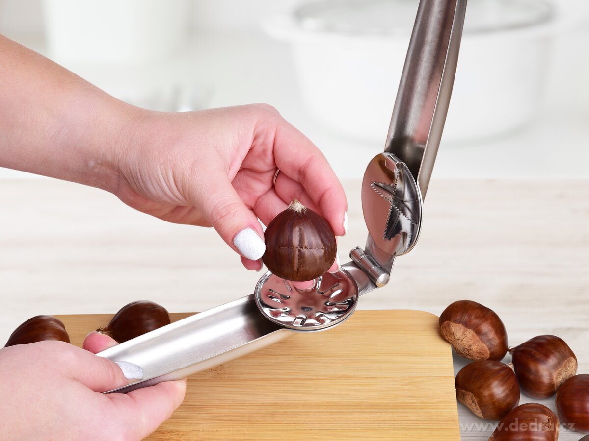 CHEF, 2v1 nerezový louskáček a kleště na ořechy a jedlé kaštany, 16 cm – náhled 4 | Grand Móda