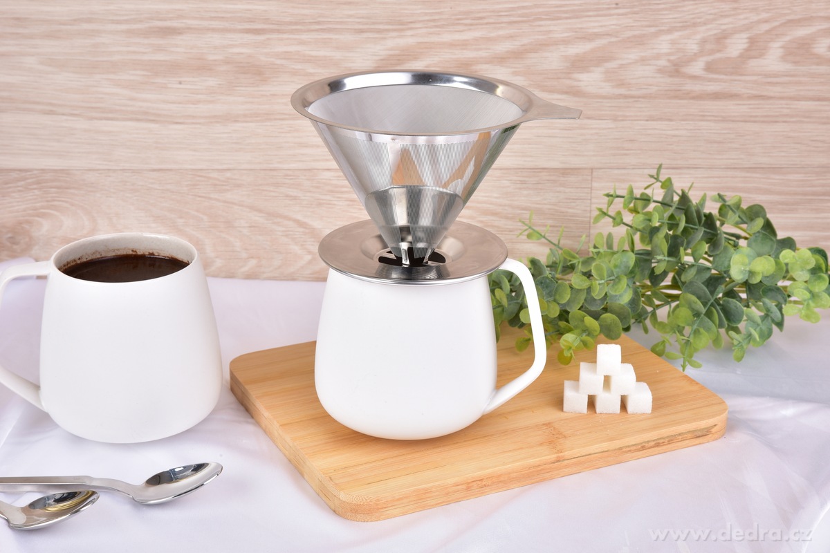 BARISTA, nerezový dripper – filtr na překapávanou kávu, V60 styl – náhled 6 | Grand Móda
