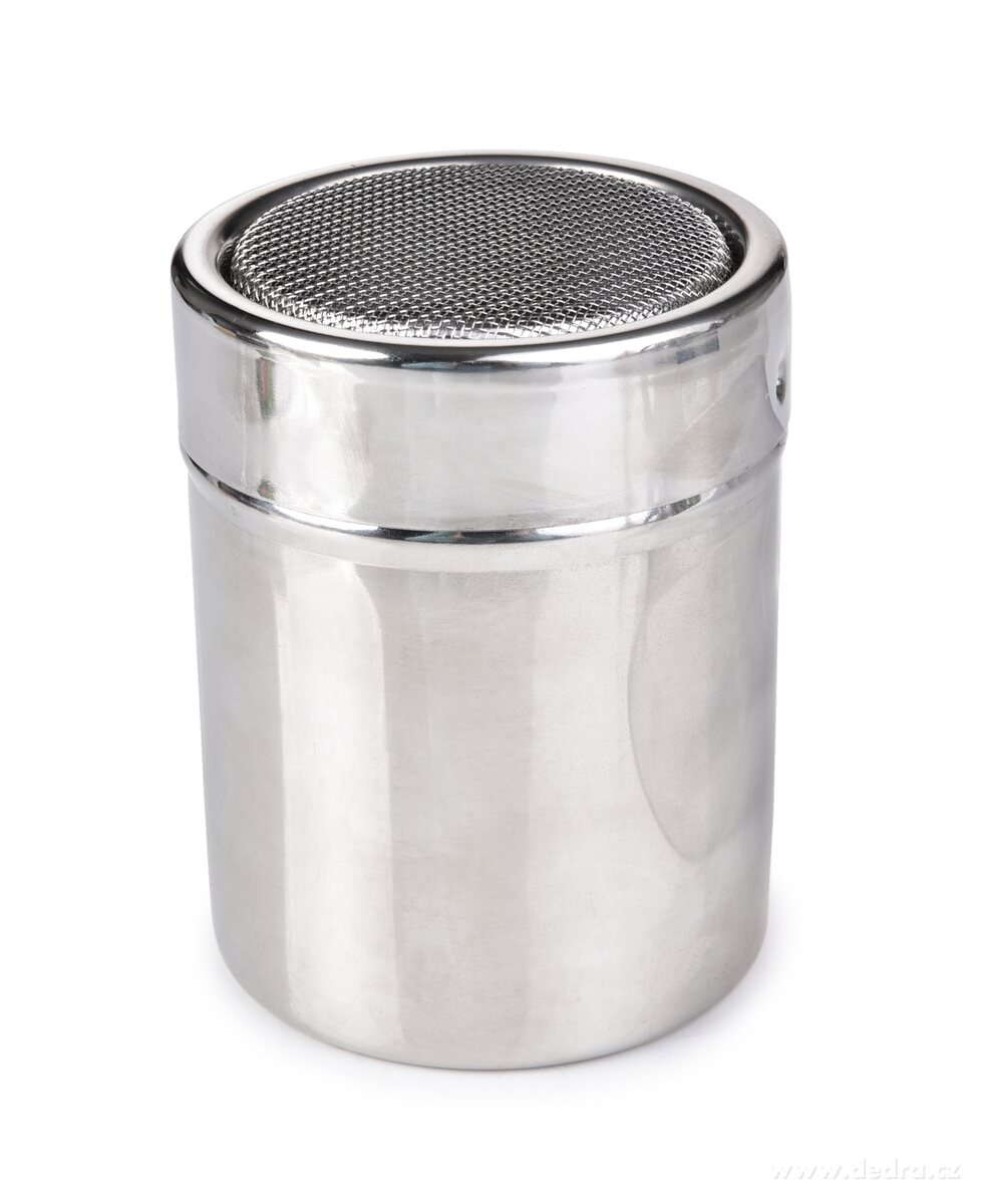 CREMO, nerezová cukřenka se sítkem, 300 ml, na jemné sypání cukru, skořice a kakaa | Kořenky | Grand Móda