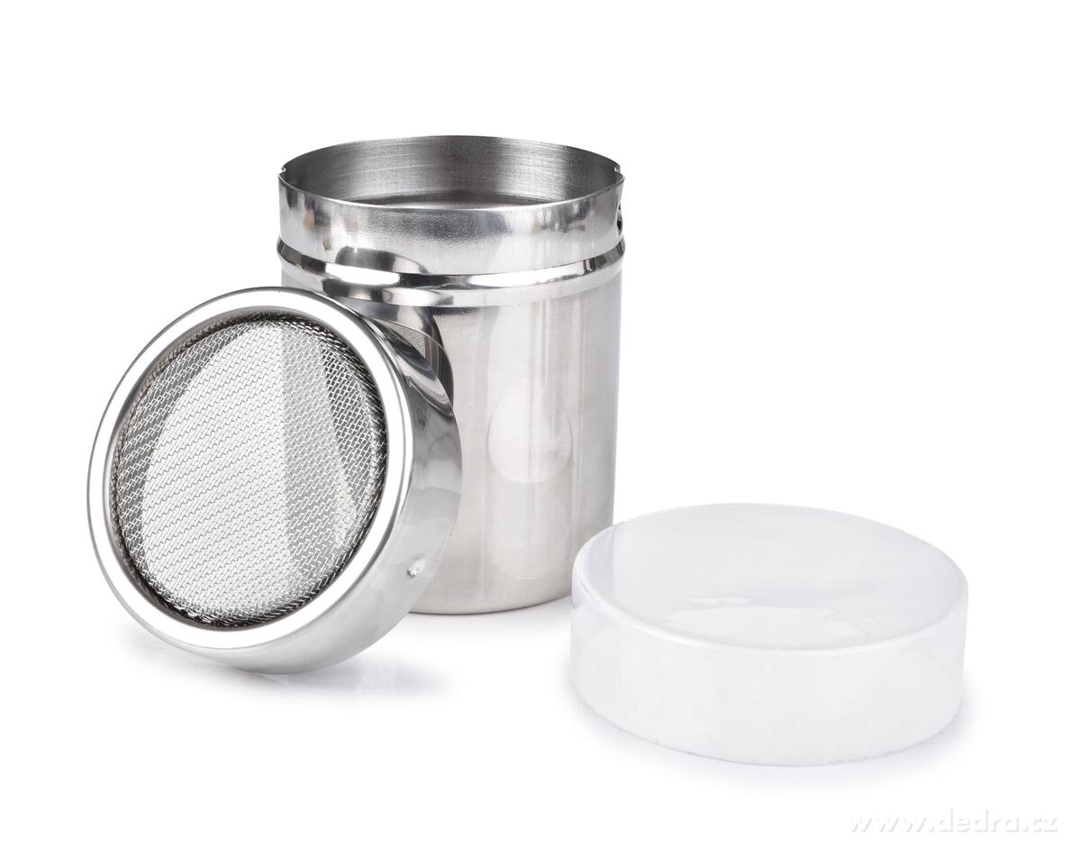 CREMO, nerezová cukřenka se sítkem, 300 ml, na jemné sypání cukru, skořice a kakaa – náhled 6 | Grand Móda