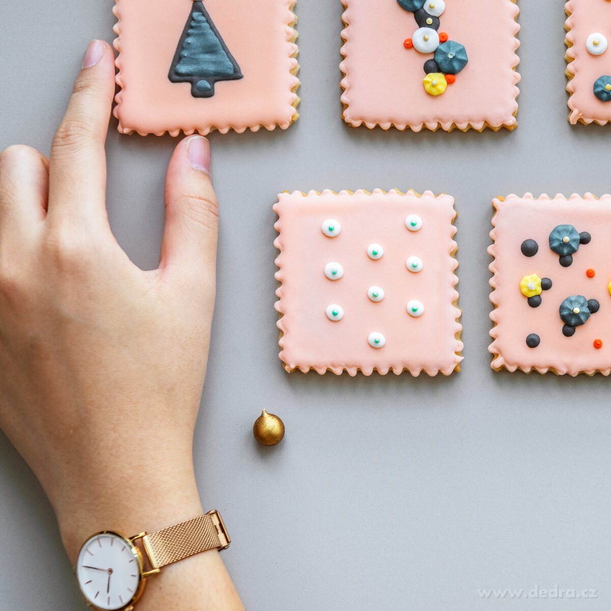 CREMO, oboustranná vykrajovátka ČTVERCE, hladká & vlnitá, 5 ks, na sušenky – náhled 3 | Grand Móda