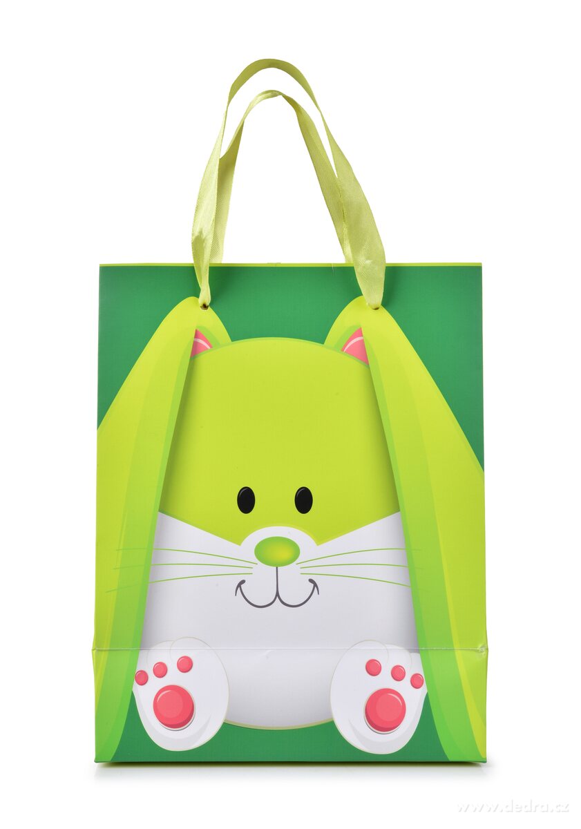 Dárková taška se zajíčkem z pevného kartonu – náhled 2 | Grand Móda