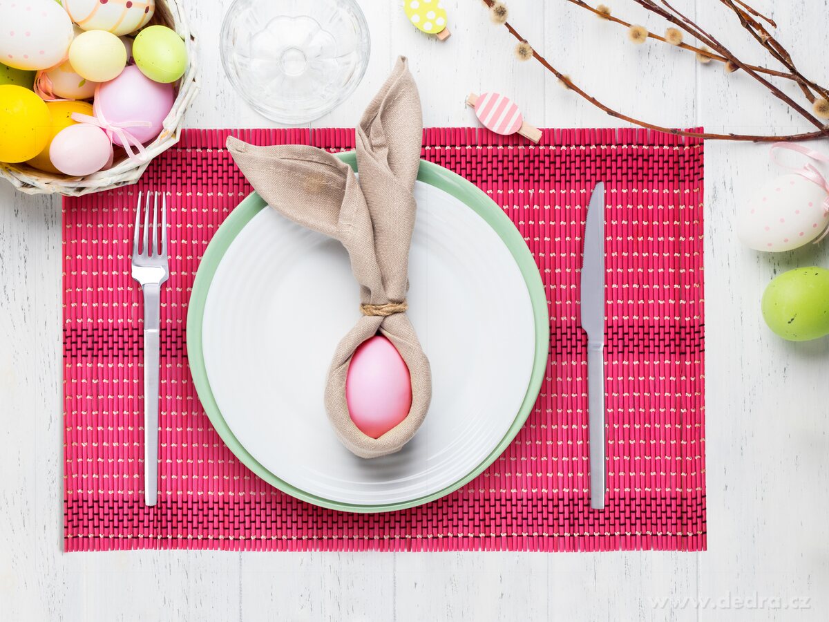 GoEco®, bambusové prostírání 4 ks, 44 × 30 cm, přírodní podložky na stůl – náhled 3 | Grand Móda