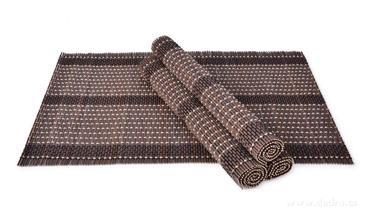 GoEco®, bambusové prostírání 4 ks, 44 × 30 cm, přírodní podložky na stůl – náhled 5 | Grand Móda