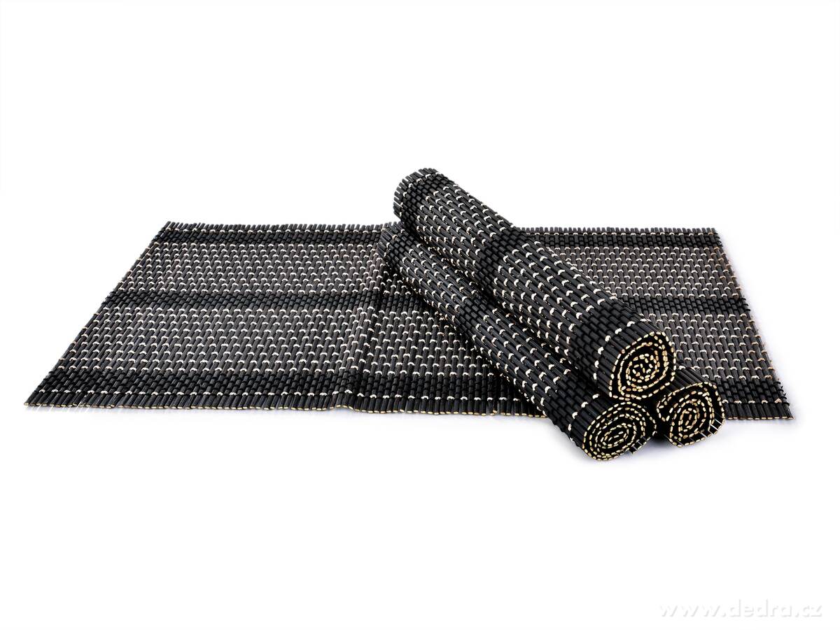 GoEco®, bambusové prostírání 4 ks, 44 × 30 cm, přírodní podložky na stůl – náhled 4 | Grand Móda