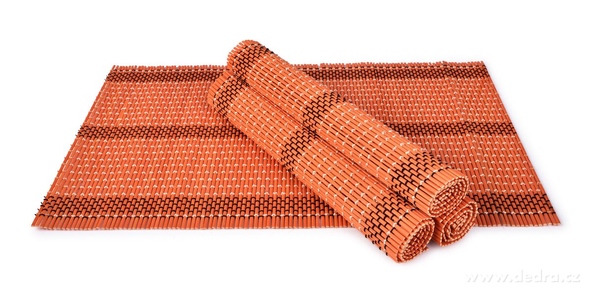 GoEco®, bambusové prostírání 4 ks, 44 × 30 cm, přírodní podložky na stůl – náhled 4 | Grand Móda