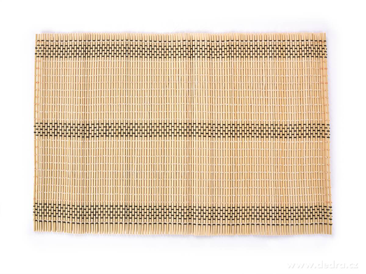 GoEco®, bambusové prostírání 4 ks, 44 × 30 cm, přírodní podložky na stůl – náhled 2 | Grand Móda